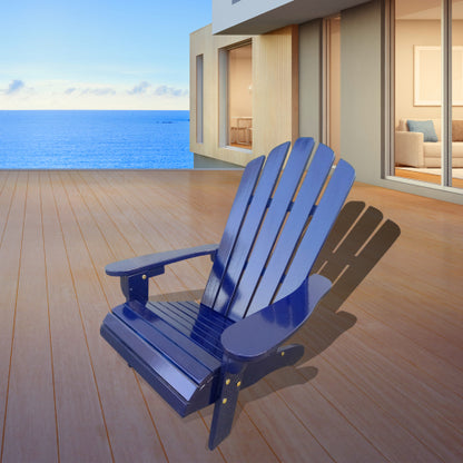 Outdoor or indoor Wood children  chair,blue