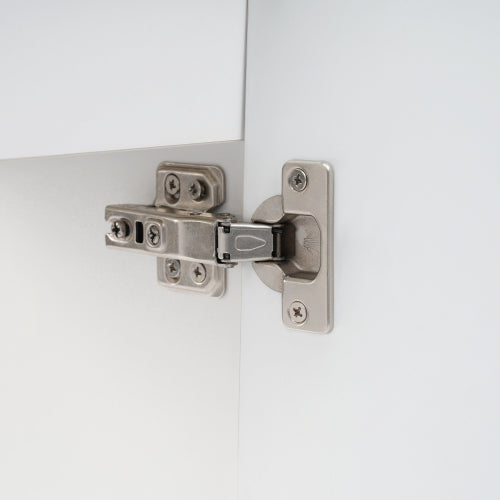 18.6" Bathroom Vanity with Sink, Bathroom Vanity Cabinet with Two-tier Shelf, Left or Right Orientation, White (Old Sku:WF308491AAK)