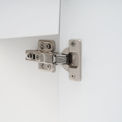 18.6" Bathroom Vanity with Sink, Bathroom Vanity Cabinet with Two-tier Shelf, Left or Right Orientation, White (Old Sku:WF308491AAK)