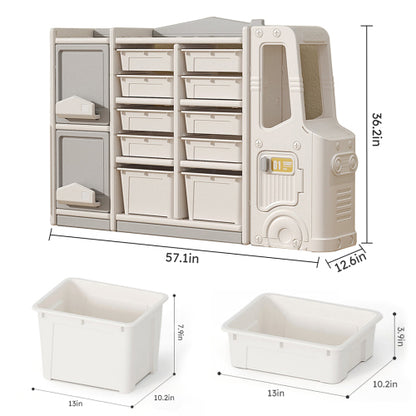 Children's Toy Storage Cabinet Organizer for Books and Toys