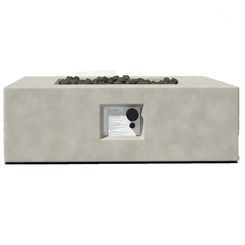 12" H Concrete Outdoor Fire Pit Table(Natural Concrete)CM-1010C