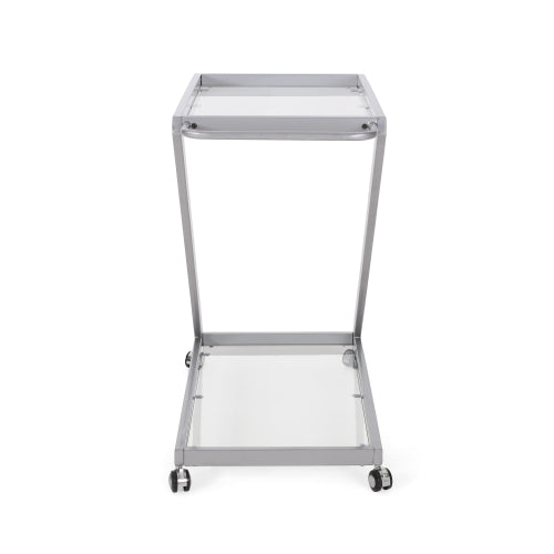 BAR CART, Iron Base & Tempered Glass