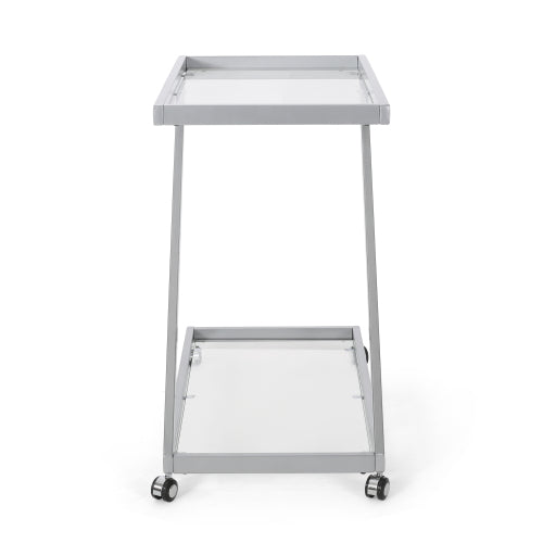 BAR CART, Iron Base & Tempered Glass