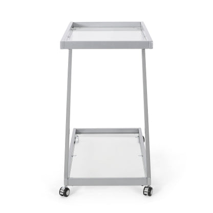 BAR CART, Iron Base & Tempered Glass