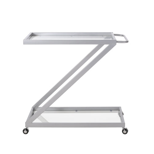 BAR CART, Iron Base & Tempered Glass
