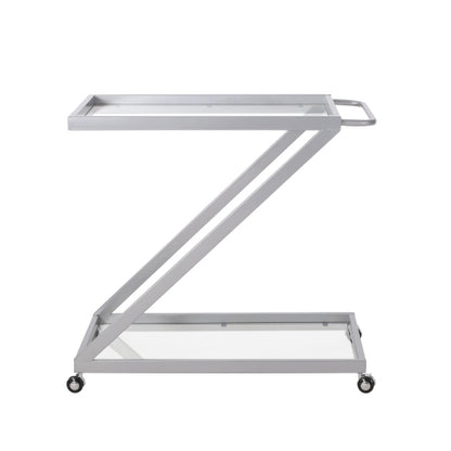 BAR CART, Iron Base & Tempered Glass