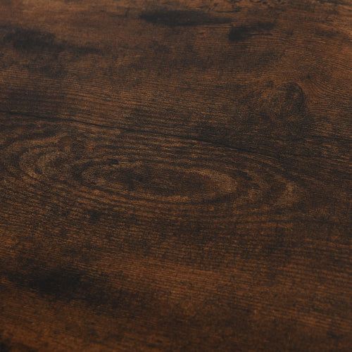 3-Tier Console Table Industrial Style Storage Metal Wooden Shelf with a Robust Multi-Functional Design Adjustable Feet, Black