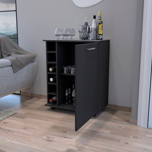 Bar Cart Cisco, Living Room, Black