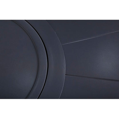 25" H x 32" W Aluminum Outdoor Fire Pit Table with Lid(Mixed Gray)