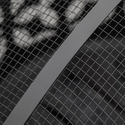 30" Outdoor Fire Pit Dining Table, 3-in-1 Round Wood Burning Fire Pit Bowl