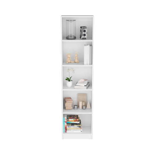 Five-Shelf Slim Office Bookshelf Space-Saving Premium Wood Material Household Simple Storage Rack