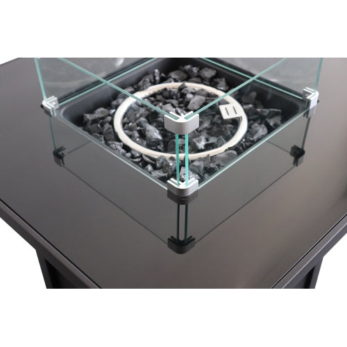 Outdoor Fire Pit for Outdoor Home Garden Backyard Fireplace (30 Inch Steel Black Color)