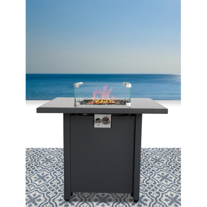 Fire Pit for Outdoor Home Garden Backyard Fireplace (30 Inch Steel Grey)