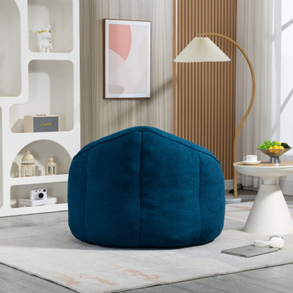 Compressed High-Pressure Foam Adult Bean Bag Sofa Chair with Footrest for Living Room Bedroom
