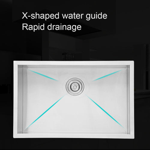 28 Inch Undermount Sink - 28" x 18" x 9" Undermount Stainless Steel Kitchen Sink 16 Gauge 9 Inch Deep Single Bowl Kitchen Sink Basin, Includes Drain Assembly (No Additional Accessories)