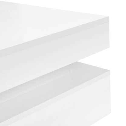 White Modern High Gloss Four-Drawer Living Room Storage Coffee Table