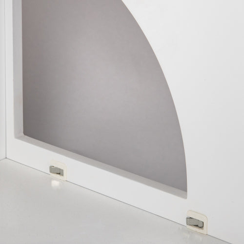 Cat Litter Box Enclosure with Scratch Pad, Hidden Litter Box Furniture and Storage Cabinet