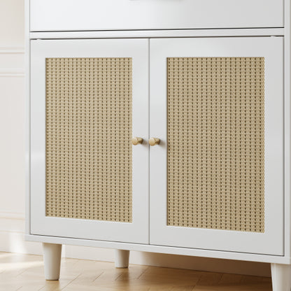 Cat Litter Box Enclosure with Scratch Pad, Hidden Litter Box Furniture and Storage Cabinet