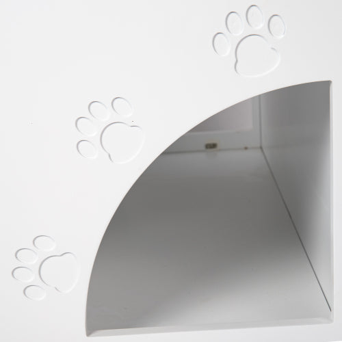 Cat Litter Box Enclosure with Scratch Pad, Hidden Litter Box Furniture and Storage Cabinet