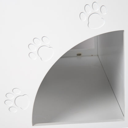 Cat Litter Box Enclosure with Scratch Pad, Hidden Litter Box Furniture and Storage Cabinet