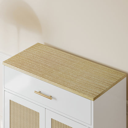 Cat Litter Box Enclosure with Scratch Pad, Hidden Litter Box Furniture and Storage Cabinet