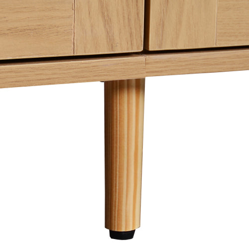 Large Rattan TV Console Table Suitable For Up To 85 Inch Home TV
