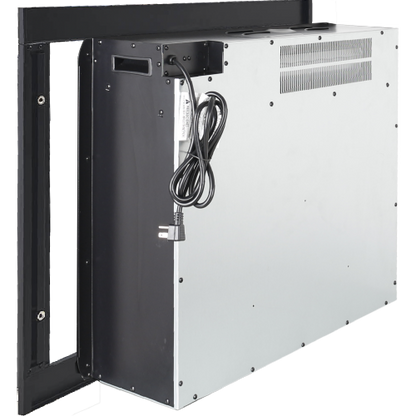 28inch Infrared Electric Fireplace Insert, Touch Panel Home Decor Heater, Smokeless Firebox