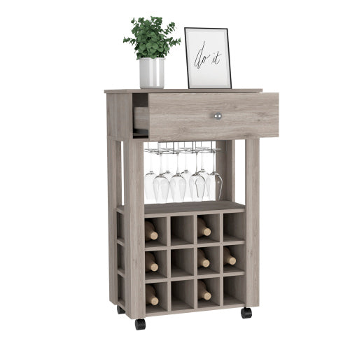 Bar Cart Drawer, Light Gray