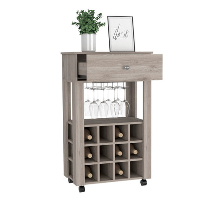 Bar Cart Drawer, Light Gray