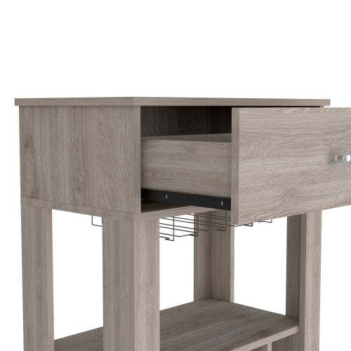 Bar Cart Drawer, Light Gray