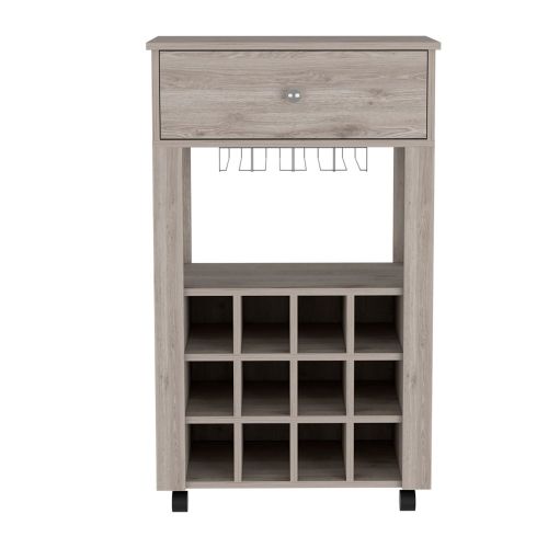 Bar Cart Drawer, Light Gray