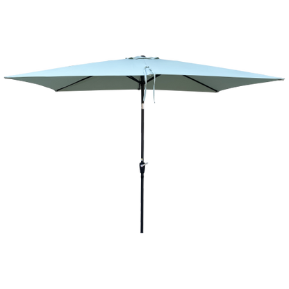 6 x 9ft Patio Umbrella Outdoor Waterproof Umbrella with Crank and Push Button Tilt without flap for Garden Backyard Pool Swimming Pool Market