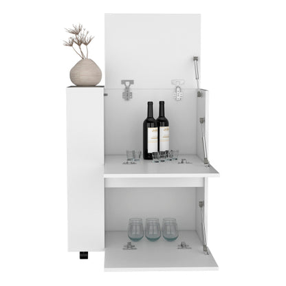 Bar Cart Belleville, Living Room, White