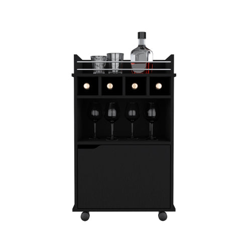 Bar Cart, Living Room, Black