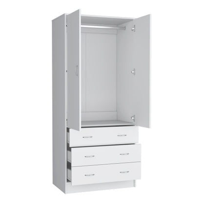 Armoire Ramey, Bedroom, White