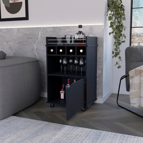 Bar Cart, Living Room, Black