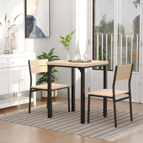 3 Piece Dining Table Set for 2, Small Space Kitchen Set