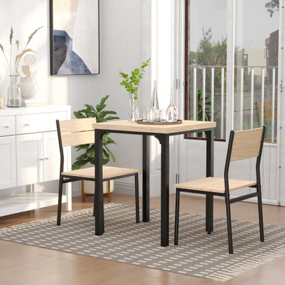 3 Piece Dining Table Set for 2, Small Space Kitchen Set