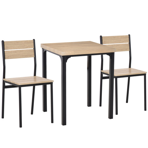 3 Piece Dining Table Set for 2, Small Space Kitchen Set