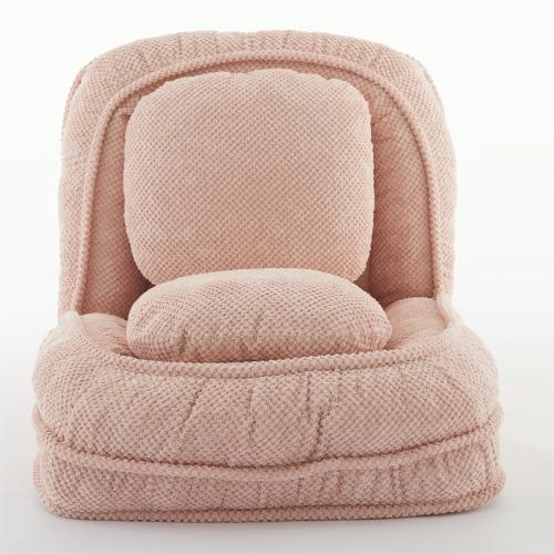 Pink 5-Position Adjustable Human Dog Bed Lazy Floor Sofa Couch for Bedroom Living Room