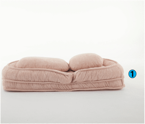 Pink 5-Position Adjustable Human Dog Bed Lazy Floor Sofa Couch for Bedroom Living Room