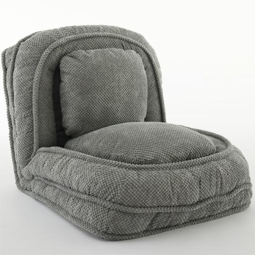 Gray Human Dog Bed 5-Position Adjustable Foldable Floor Lazy Sofa