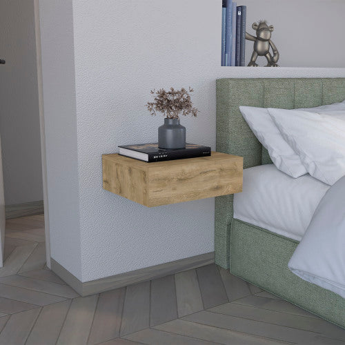 Macadamia 5inch Low Profile Floating Nightstand with Drawer