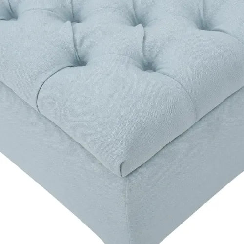 51 inch Diamond Tufted Storage Ottoman Bench, Contemporary Button Tufted Soft Close Pressure Hinge Footrest