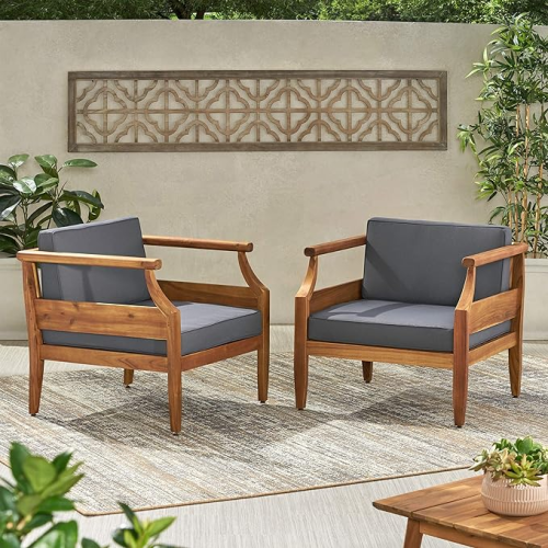 ASTON Outdoor 4 Seater Chat Set with Cushions_LOVESEAT & COFFEE TABLE &CLUB CHAIR