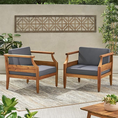 ASTON Outdoor 4 Seater Chat Set with Cushions_LOVESEAT & COFFEE TABLE &CLUB CHAIR