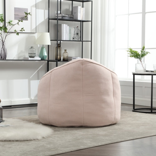 Compressed High-Pressure Foam Adult Bean Bag Sofa Chair with Footrest for Living Room Bedroom