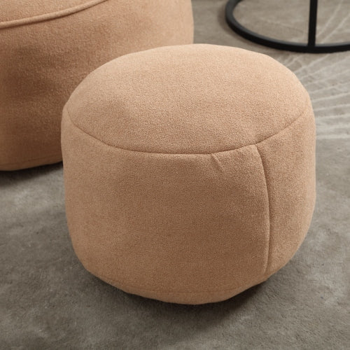 Compressed High-Pressure Foam Adult Bean Bag Sofa Chair with Footrest for Living Room Bedroom
