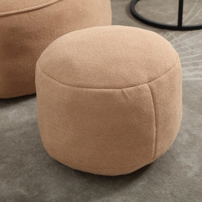 Compressed High-Pressure Foam Adult Bean Bag Sofa Chair with Footrest for Living Room Bedroom