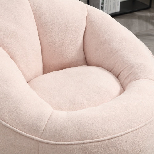 Compressed High-Pressure Foam Adult Bean Bag Sofa Chair with Footrest for Living Room Bedroom